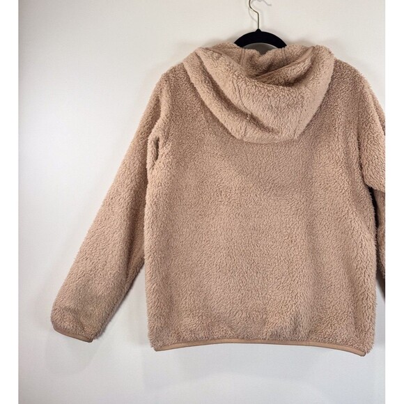 Patagonia Womens Jacket Brown Los Gatos Hooded 1/4 Zip Fleece High Pile Medium - Picture 8 of 12